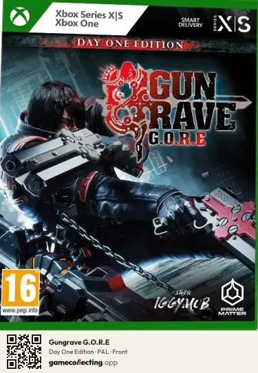 Gungrave G.O.R.E Xbox Series X, PAL box front