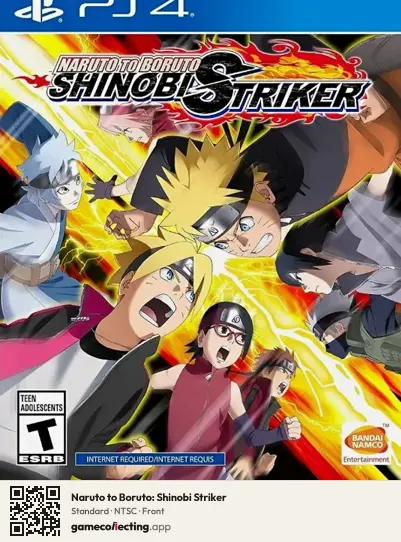 Naruto to Boruto: Shinobi Striker PlayStation 4, NTSC box front