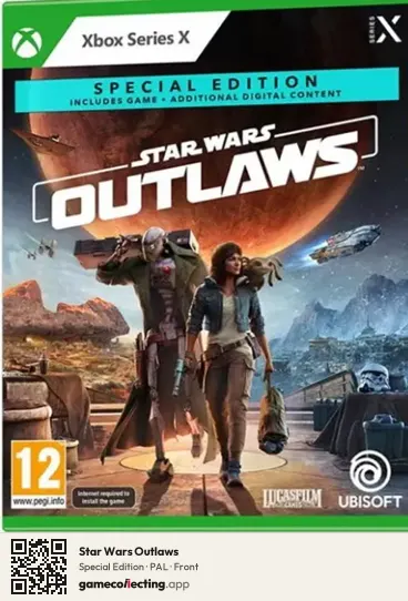Star Wars Outlaws Xbox Series X, PAL box front