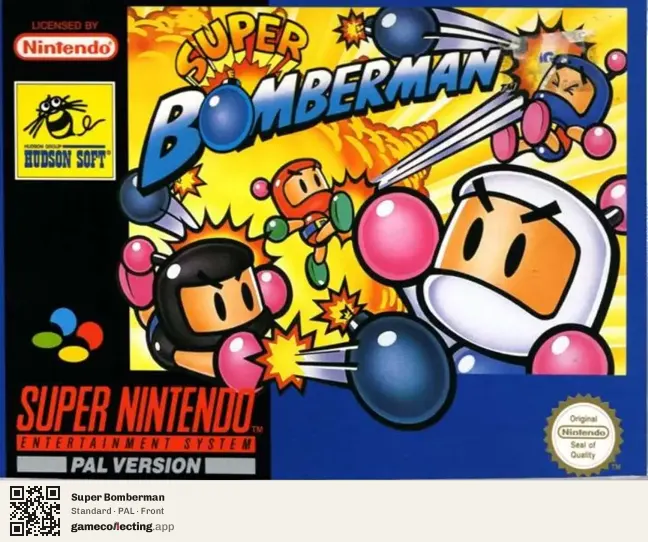 Super Bomberman Super Nintendo Entertainment System, PAL box front