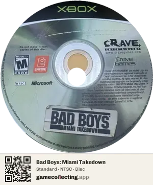 Bad Boys: Miami Takedown Xbox, NTSC disc