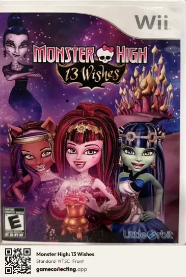 Monster High: 13 Wishes Nintendo Wii, NTSC box front