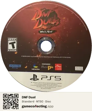 DNF Duel PlayStation 5, NTSC disc