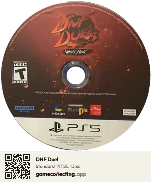 DNF Duel PlayStation 5, NTSC disc