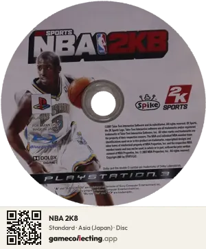 NBA 2K8 PlayStation 3, Asia disc