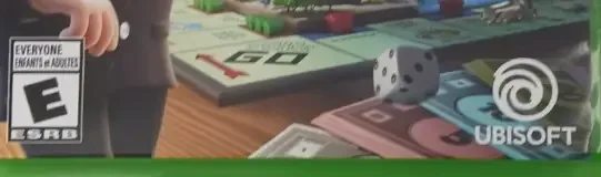Monopoly, the ESRB box on its front