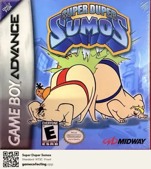 Super Duper Sumos Game Boy Advance, NTSC box front