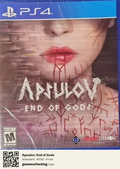 Apsulov: End of Gods PlayStation 4, NTSC box front