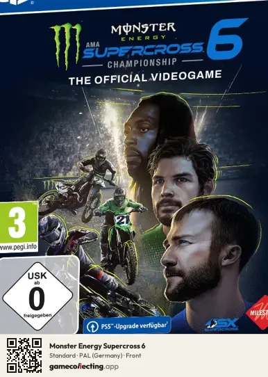 Monster Energy Supercross 6 PlayStation 4, Germany box front