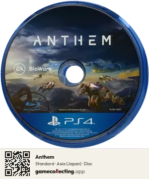 Anthem PlayStation 4, Asia disc