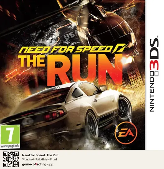 Need for Speed: The Run Nintendo 3DS, Italy box front