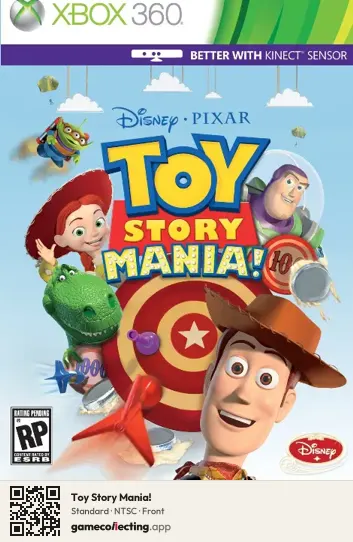 Toy Story Mania! Xbox 360, NTSC box front