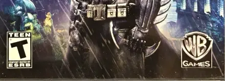 Batman: Arkham Asylum, the ESRB box on its front