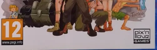 Metal Slug Anthology, the PEGI square on its front