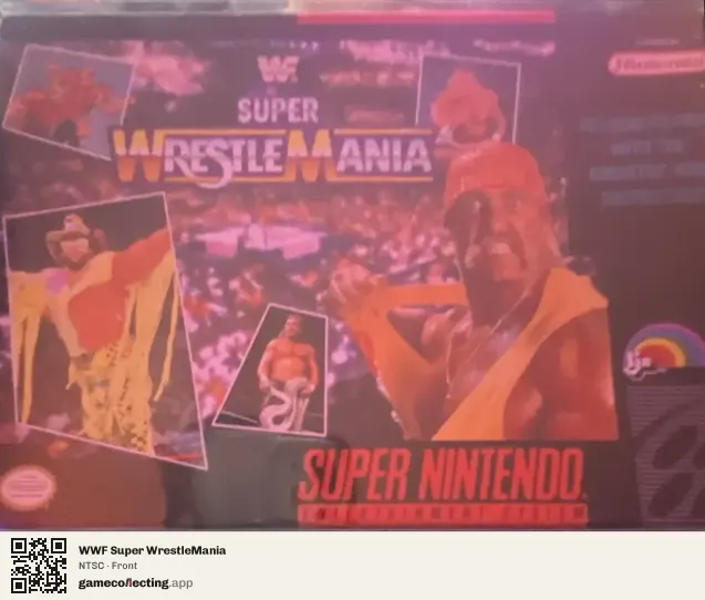 WWF Super WrestleMania Super Nintendo Entertainment System, NTSC box front