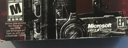 Gears of War 2, the ESRB box on its front