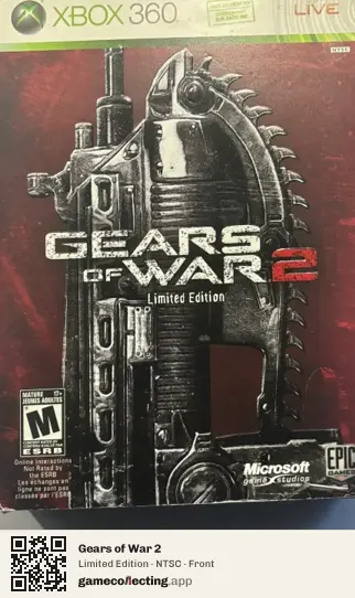 Gears of War 2 Xbox 360, NTSC box front