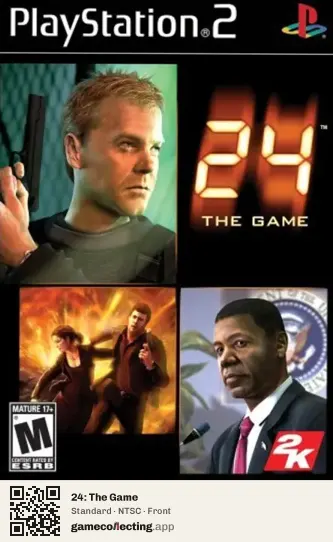 24: The Game PlayStation 2, NTSC box front