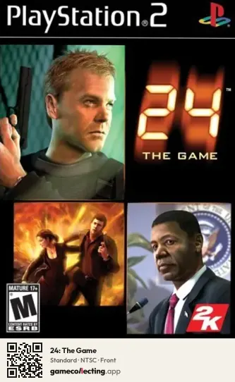 24: The Game PlayStation 2, NTSC box front