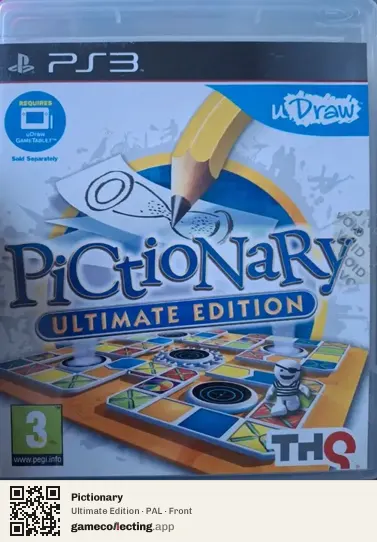 Pictionary PlayStation 3, PAL box front