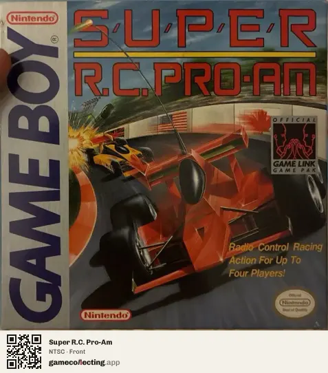 Super R.C. Pro-Am Game Boy, NTSC box front