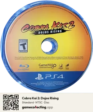 Cobra Kai 2: Dojos Rising PlayStation 4, NTSC disc