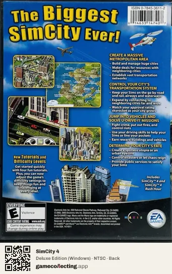 SimCity 4 Computer, NTSC box back