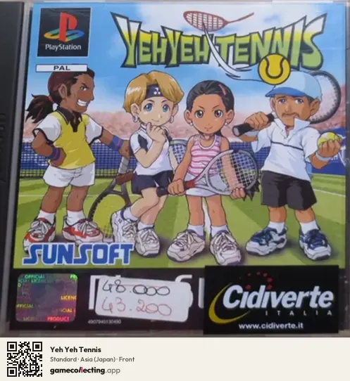 Yeh Yeh Tennis PlayStation, Asia box front