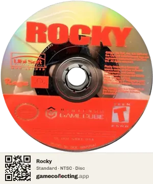 Rocky Nintendo GameCube, NTSC disc