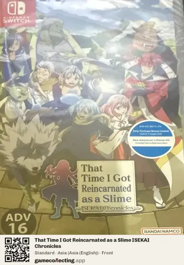 That Time I Got Reincarnated as a Slime ISEKAI Chronicles Nintendo Switch, Asia (English) box front
