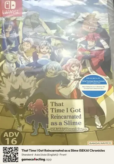 That Time I Got Reincarnated as a Slime ISEKAI Chronicles Nintendo Switch, Asia (English) box front