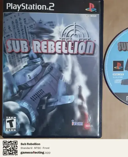 Sub Rebellion PlayStation 2, NTSC box front