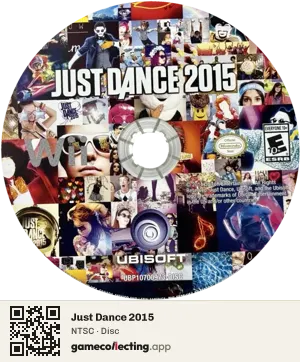 Just Dance 2015 Nintendo Wii, NTSC disc