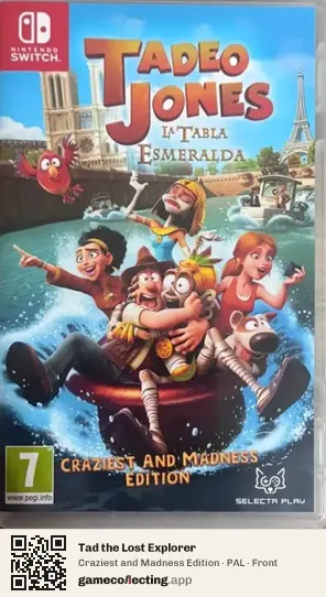 Tad the Lost Explorer Nintendo Switch, PAL box front