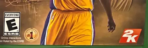 NBA 2K17, the ESRB box on its front