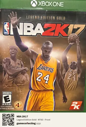 NBA 2K17 Xbox One, NTSC box front