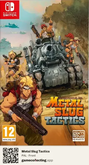 Metal Slug Tactics Nintendo Switch, PAL box front