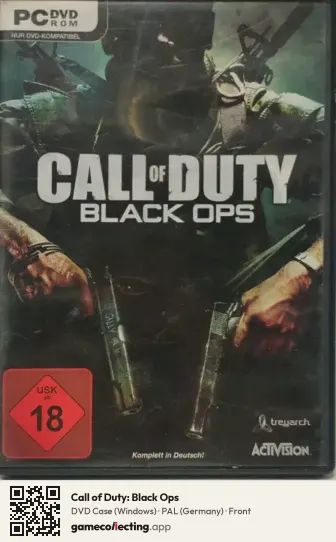 Call of Duty: Black Ops Computer, Germany box front