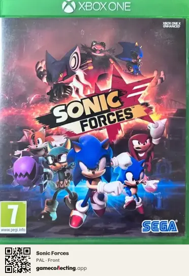 Sonic Forces Xbox One, PAL box front