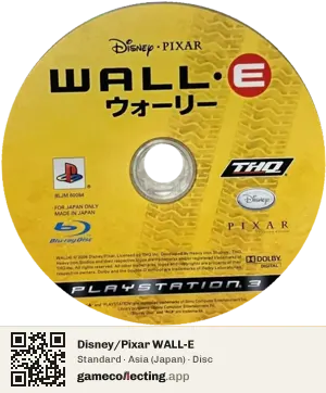 Disney/Pixar WALL-E PlayStation 3, Asia disc