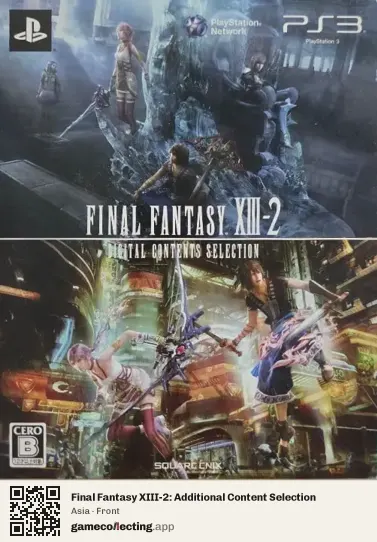 Final Fantasy XIII-2: Additional Content Selection PlayStation 3, Asia box front