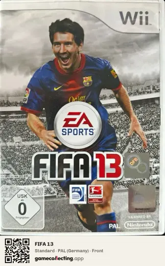 FIFA 13 Nintendo Wii, Germany box front