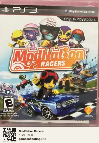 ModNation Racers PlayStation 3, NTSC box front