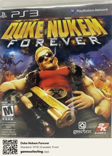 Duke Nukem Forever PlayStation 3, Canada box front