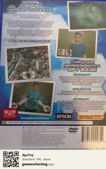 SpyToy PlayStation 2, PAL box back