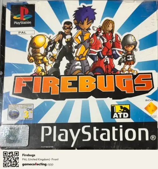 Firebugs PlayStation, United Kingdom box front