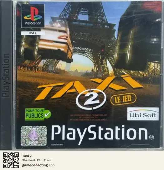 Taxi 2 PlayStation, PAL box front