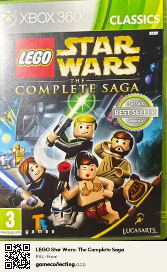LEGO Star Wars: The Complete Saga Xbox 360, PAL box front