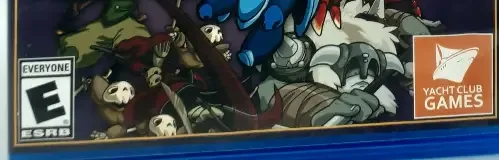 Shovel Knight, the ESRB box on its front