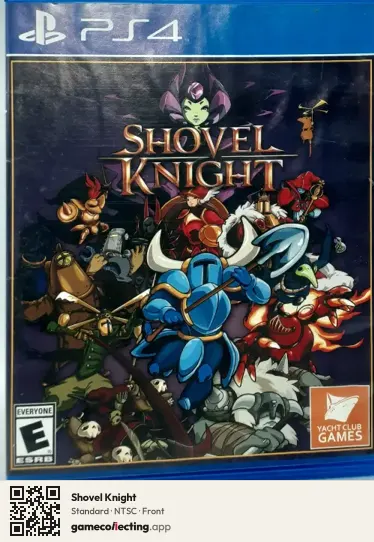 Shovel Knight PlayStation 4, NTSC box front